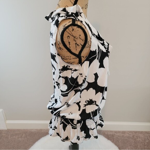 Karl Lagerfeld black white top - Picture 2 of 4